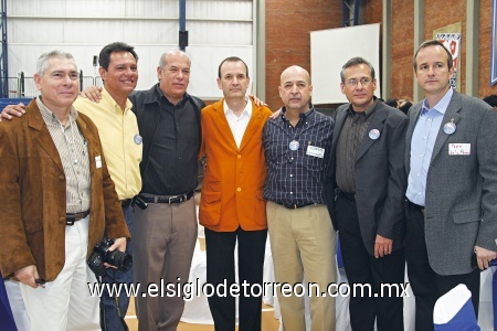 Federico Kempke, José Silva, Alberto Hermosillo, José Toraño y José de la Parra.