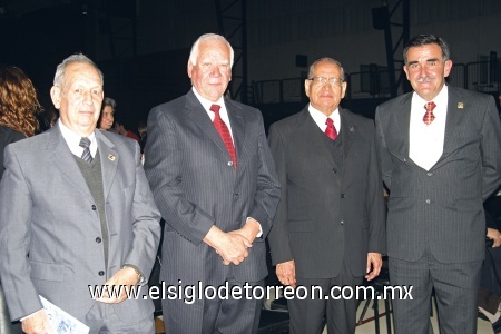 Juan Estudillo, Manuel Padilla, José Cervantes y Guillermo González.