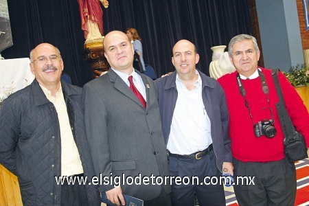 Baudelio Cuellar, Arturo Ávalos, Javier Garza y Gerardo Salcido.
