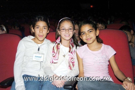22022009 Andrea Araluce, Ángela Negrete y Sara Nahle.