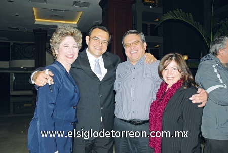 Sofía Enríquez, Carlos y Ricardo Ramos y Estrella Faya.
