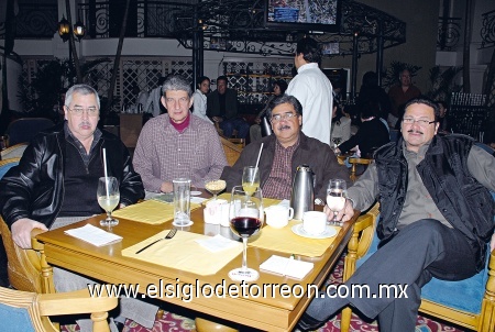 Agustín Basurto, Luis Montfort, Daniel Vargas y José Bracho.