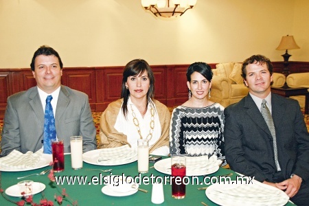 Carlos y María Luisa Jalife, Fernando e Ileana Jalife.
