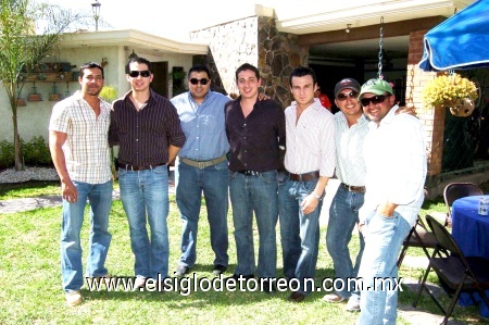 06032009 Sembradores. Nando, Wicho, Silvino, Jorge, José Ramón, José Luis e Iván.