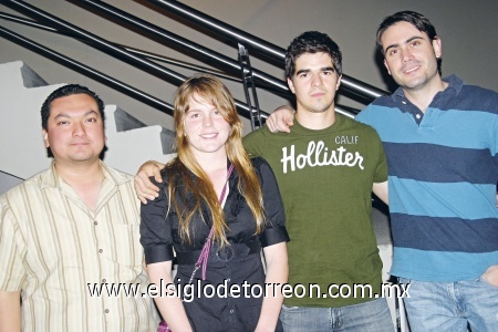 José Fematt, Isabel Negrete, David González y Mauricio Maisterrena.