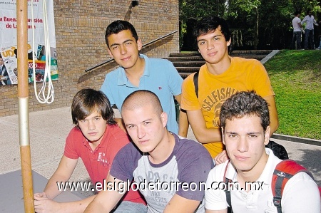 29032009 Luis Núñez, Luis de la Torre, Emilio Campa, Víctor Sánchez y Carlos Núñez.