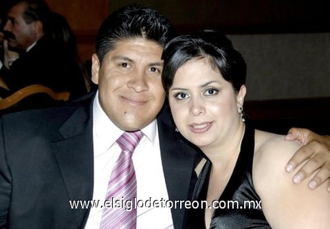 22042009 Carlos Santibáñez y Ana Urbina de Santibáñez, en el festejo.