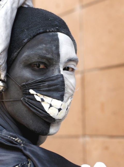 El tapabocas del Arlequin.