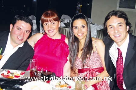 Beto, Lili, Ceci y Jorge.