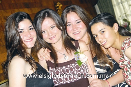 Isabel, Sara, Vero y Daniela