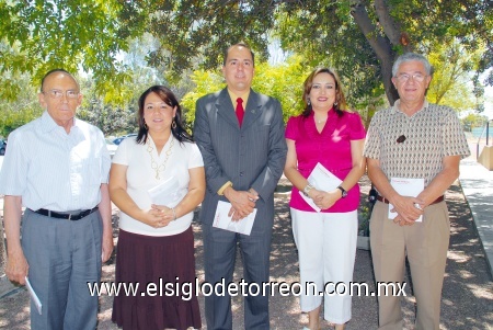 Horacio Chávez, Eiko Gavaldón, Andrés Rosales, Zaide Seáñez y Alfredo Treviño.