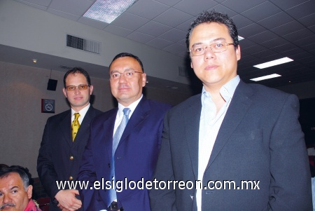 Heriberto González, Jorge Buendía y Mauricio Rivera.