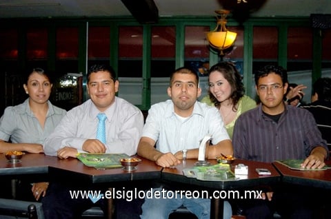 10052009 Ana Duardo, Héctor Orozco, Óscar González, Scarlet Oropeza y Fernando Salinas.