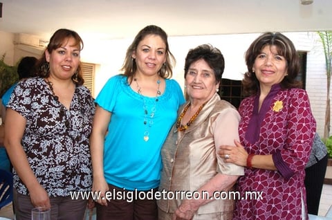 01062009 Rocío de Rivera, Tere de De la Fuente, Juanita de Núñez y Chepis de Pérez.