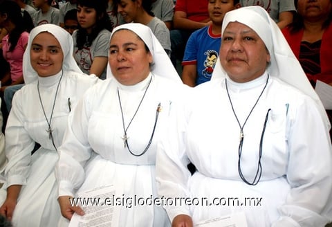 02062009 Religiosas Soledad Villalobos, Guadalupe Palomino y Maribel Escatel.