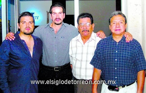 04062009 Daniel Luján, Jaime Díaz, Arturo Luján y Rafa Meneses.