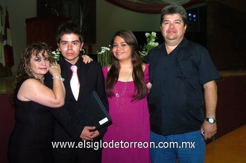 06062009 Alejandra Valdés, Édgar Valdés, Verónica Zúñiga y Édgar Valdés.