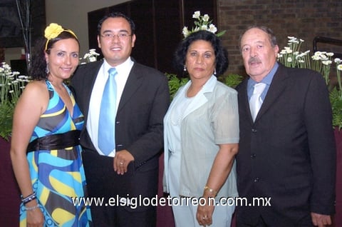 06062009 Rosario Bermúdez, Julio Morales, Sylvia Chávez y Julio Morales.