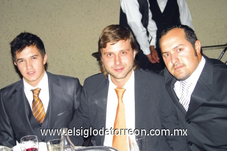 Daniel Caburga, Filippo Aronis y Jorge Gómez.