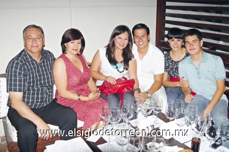 Eduardo Carmona, Cristina Santelices, Kitty Carmona, Rubén Ibarra, Miriam Carmona y Daniel Bello.