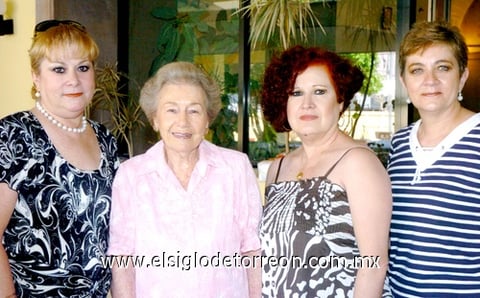 10062009 Donna Reed, señora María del Pilar Díaz Rivera de López, Laura Rodríguez y Silvia García.