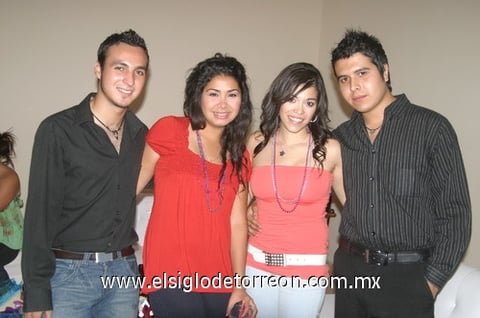 14062009 Leonardo Pérez, Jovana Nova, Karina Samaniego y Roberto Molina.