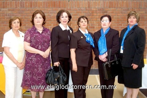 18062009 Patronato. Tere Iglesias, María Matilde Valdez, Irma García, Marina Pruneda, María Estela de Ibarra y Paty Murra de Villarreal. EL SIGLO DE TORREÓN/JESÚS HERNÁNDEZ