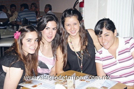 Ana Sofía, Andrea, Anabel y Pamela.