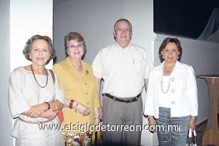 Alicia, Celia, Javier y Maruja.