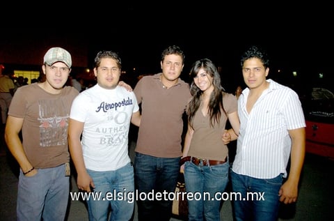 21062009 Eduardo Peña, Marcos Román, Chemi Ibarra, Karla Flores y Jaime Espinoza.