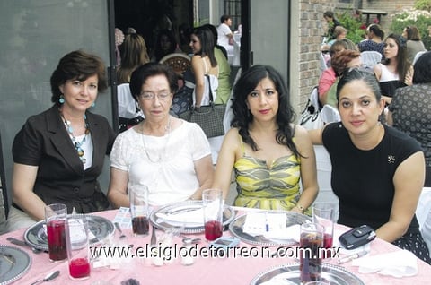 28062009 Esthela de González, Mague de Flores, Adriana Flores y Lety de Fernández.