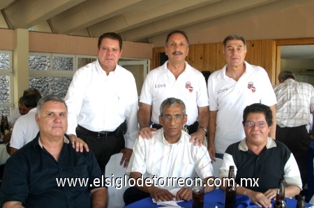 Jorge García, Arturo Lozano, Luis Orozco, Francisco Rodrtíguez, Javier Suárez y Antonio Arriaga.
