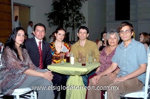05072009 Perla Máynez, Ariadna Ventosa, Carlos Aranda y Juan Pablo Díaz.