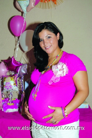 10072009 Rosy Galindo Ordaz en la fiesta de canastilla organizada en su honor.