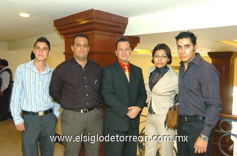 13072009 Ariel Soto, Ulises Bañuelos, Ramses Bañuelos, Viviana Jaramillo y Miguel Ángel Calderón.