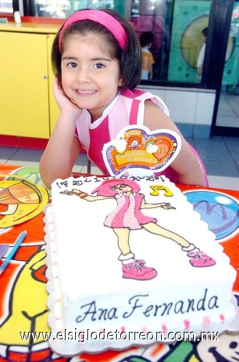 14072009 Ana Fernanda Alemán Vázquez, cumplió cinco años de edad.