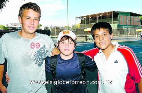 15072009 Carlos Rosales, Daniel González y José Antonio Gamero.