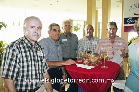 Rafael de la Parra, EduardoMurra, Alfredo de la Parra, Ángel Fernández y Pedro Aranzabal.