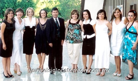 30072009 Lizbeth Valerio, Nidia Sánchez, Nancy Cháirez, Paola Pámanes, Tania Pérez, Norma Mejía, Beatriz Puentes y Mónica Macías, acompañadas por Manuel Cervantes y Elba López.