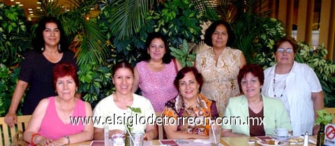 30072009 Luz María Miranda, María del Carmen Moreno, Alma Martínez, Emma Patricia Vázquez, Martha Eugenia Sanvicente, Ana María Cano Morales, Ana María Méndez y Carmen Urquizo Castañeda.