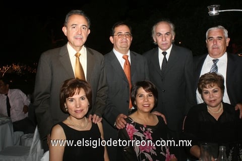 19072009 Invitados. Boyardo y Georgina Salmón, Francisco y Mayté Valdés, Andrés y Rosa Emma Lozano, Adolfo Franco.
