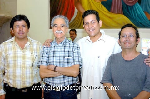 31072009 Ángel Varela, Saúl Rosales, Daniel Maldonado y Enrique González.