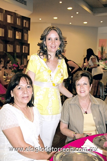 02082009 Margarita de Martínez, Maripili Rodríguez de Araluce y Herminia de Hurtado.