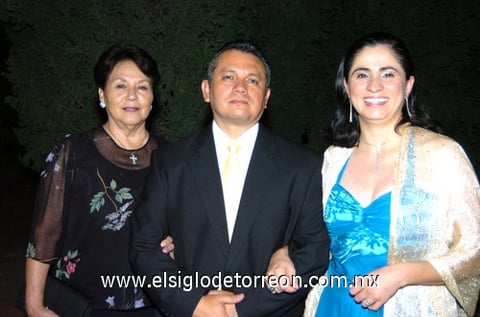 02082009 Rosa Velia Rodarte, José Homero Garza y María Alicia González.