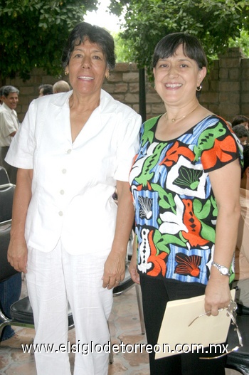 16082009 María del Carmen Romero y Gilberto Cedillo.