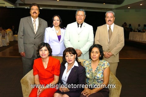 29082009 David Rodríguez, María Guadalupe Sandoval, Antonio Flores, Mario de Villa, Georgina Vela, Cristina García y María Rosario Mayorga.