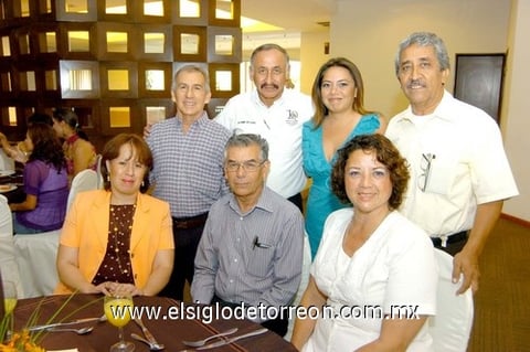 23082009 Claudia Ehrenzweig, Adolfo López, María Rivera, Adolfo Meraz, Edmundo Ortiz, Cynthia Ornelas y Francisco Flores.