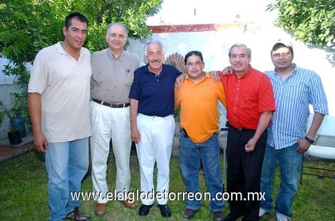 28082009 Carlos Enrique, Salvador Sleiman, Javier Enríquez, Armando Cárdenas, José Luis Estevane y Tony Palacios.