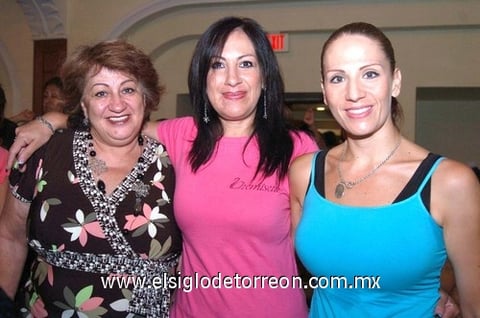 23082009 Organizadoras. Adriana de Gómez, Mili Lomelí, Tensy Bañuelos, Angélica y Tere Padilla, y Elisa Corrales.