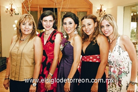 Olga Goitia, Cristina Ladwig, Anayancy Ramírez, Olga Darwich y Liliana González.